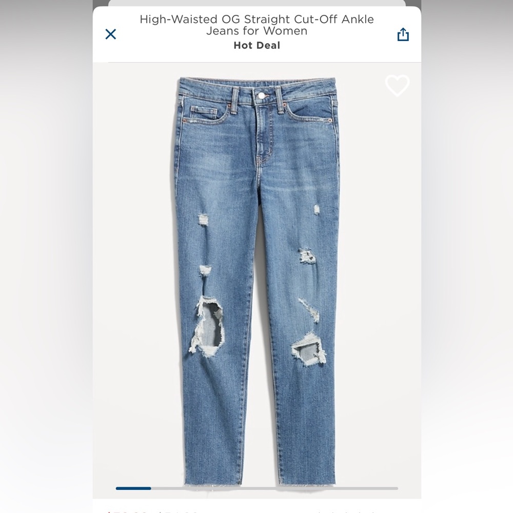 Old navy straight cut jeans new with tags